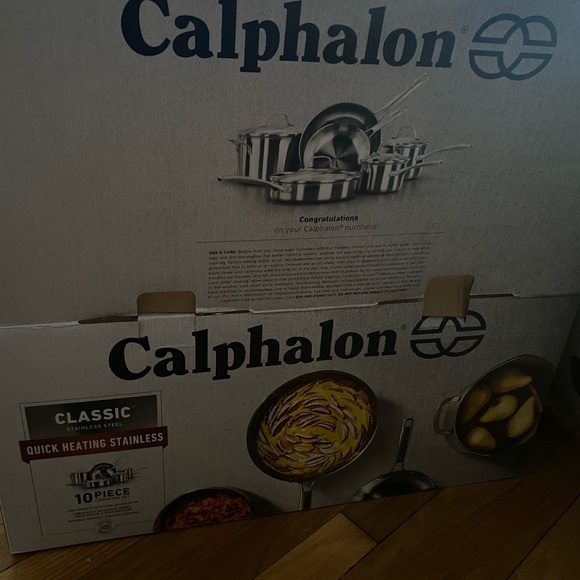 10 piece calphalon pan set